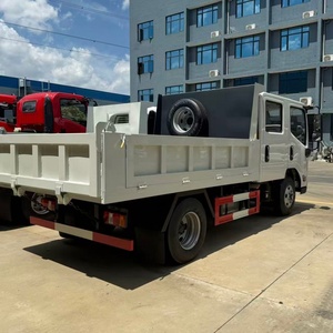 รถบรรทุก JMC ใหม่แบบดับเบิ้ลแค็บ รุ่นดัมพ์พื้นเรียบ พวงมาลัยซ้าย ยูโร 3 ขับเคลื่อน 4x2 เครื่องยนต์ดีเซล 3 ตัน สำหรับงานก่อสร้างถนน รถดัมพ์บรรทุกหนัก ลดราคา - Product Image 1