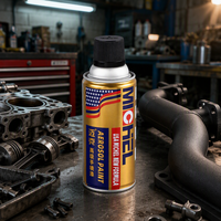 Cat Semprot Tahan Suhu Tinggi 350ml, Cepat Kering, Aerosol untuk Bagian Manifold Knalpot Mesin Mobil