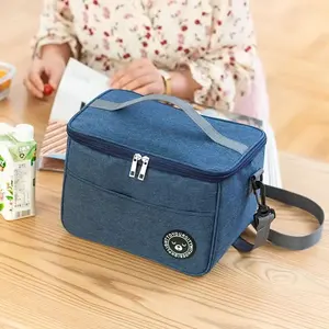 Insulated Lunch Box Men Women Travel Portable Camping Picnic Bag Cold Food Cooler Thermal Bag Kids Insulated Case With Strap