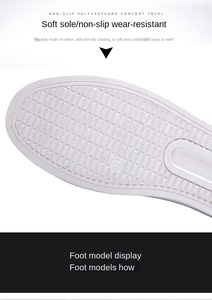 Zapatos de vestir coreanos para hombre, calzado con logotipo personalizado de alta calidad, suela de goma de cuero PU, color blanco - Product Image 3