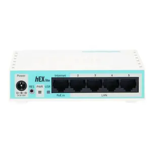 MikroTik RB750r2 Mini yönlendirici altıgen lite küçük 5-port destekler 5 10/100 Mbps Ethernet portları