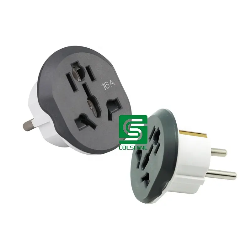 Universal European Plug Socket Travel Adapter EU Converter Electric Plug Adapter