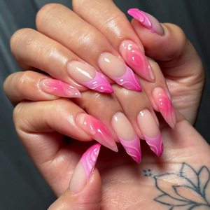 Nouvelle marque privée longue vraie main Salon <span class=keywords><strong>Gel</strong></span> presse sur les <span class=keywords><strong>ongles</strong></span> <span class=keywords><strong>ongles</strong></span> de cercueil <span class=keywords><strong>faux</strong></span> <span class=keywords><strong>ongles</strong></span> artificiels <span class=keywords><strong>ongles</strong></span> en <span class=keywords><strong>gel</strong></span> français presse Ons - Product Image 5
