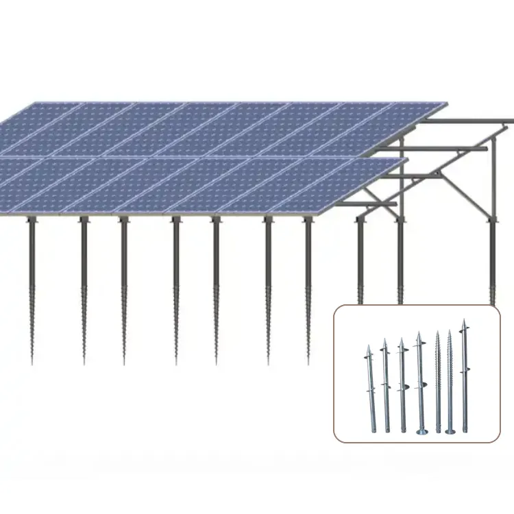 Panneaux solaires Support photovoltaïque équipement pour panneau solaire système d'alimentation solaire pv usine