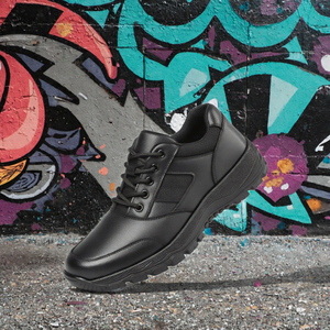 Baskets décontractées en cuir véritable pour hommes, style créateur, pour l'automne et les activités sportives en extérieur - Product Image 2