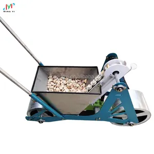 China supper quality manual single row garlic planting machine 2 Row Manual Hand Push Garlic Planter For Sale