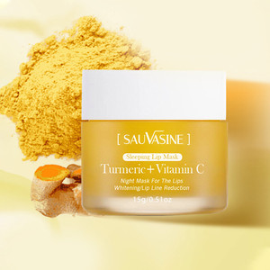 Gommage pour les lèvres au collagène, <span class=keywords><strong>masque</strong></span> pour les lèvres naturel, exfoliant, Turmeric, <span class=keywords><strong>miel</strong></span>, avec applicateur, marque privée, OEM - Product Image 1