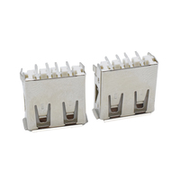 Connecteur de prise femelle de Type A USB Offre Spéciale à 4 broches à Angle droit Standard 2.0 échantillon gratuit 30V 1,5a