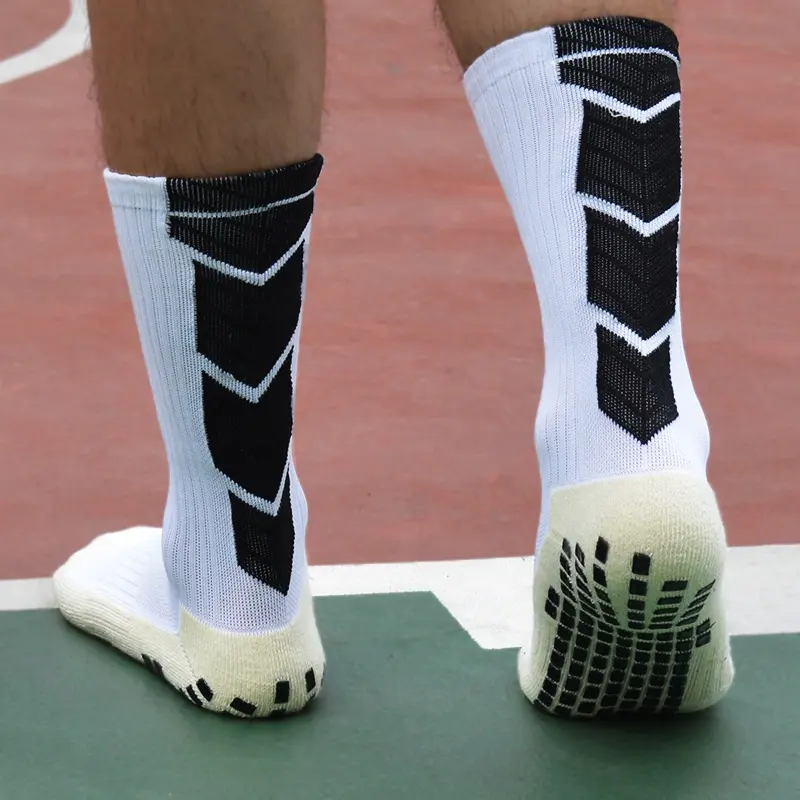 Sports Socks Anti-Slip Football Socks Thickened Breathable Football Socks Men Women Outdoor Running Cycling