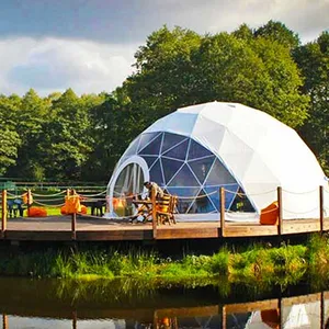 6m 8m prezzo di fabbrica glamping di lusso campeggio tenda a cupola geodetica casa igloo per resort con spiaggia giungla del deserto