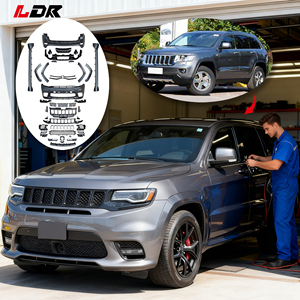 Kit carrosserie style SRT-8 pour Jeep Grand <span class=keywords><strong>Cherokee</strong></span> 2014-2020 avec pare-chocs avant et arrière, jupes latérales et calandre – Stock USA, Vente directe usine - Product Image 1