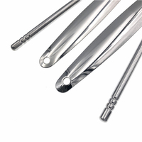 Grattoir lingual Nettoyeur de langue Grattoirs linguaux en acier inoxydable Brosse pour éliminer la mauvaise haleine 100% sans BPA