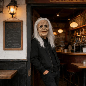 Masques d'Halloween effrayants pour femmes âgées et masques de médecin de la peste, en latex, pour Halloween et Noël - Product Image 5