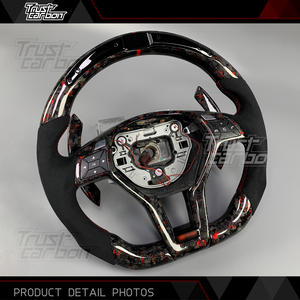 <span class=keywords><strong>Volante</strong></span> LED de Fibra de Carbono Forjado Personalizado para Mercedes-Benz W204 W212 2011-2015 <span class=keywords><strong>CLA</strong></span> GLA <span class=keywords><strong>45</strong></span> C63 CLS63 E550 <span class=keywords><strong>AMG</strong></span> R231 SL SLK350 - Product Image 3