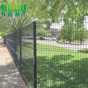 Cheap Outdoor Jardim Decorativo Galvanizado Aço Bending Soldado Wire Mesh 3D Fence Panels