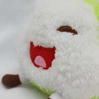 Porte-clés en peluche amusant et écologique en forme de nuage pastèque, vente en gros, grande quantité, plusieurs styles, jouets emoji en peluche pour garçons