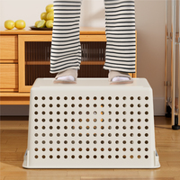 Paniers de rangement modernes en plastique durable et écologique pour garde-manger domestique, avec poignée, pour le rangement quotidien sur le bureau, paniers de cuisine, direct usine