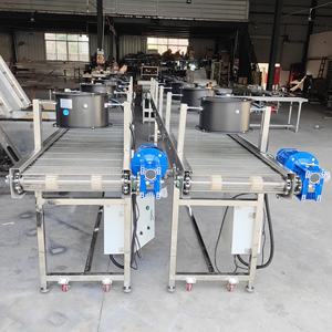 냉각 팬 소매 산업 전동 식품 등급 체인 컨베이어 고온 SS304 스테인레스 스틸 메쉬 벨트 컨베이어 - Product Image 3