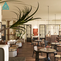 Comptoir de présentation alimentaire en bois pour café-bar américain classique, avec éclairage LED, respectueux de l'environnement, pour la décoration intérieure de café.