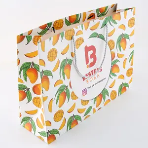 Custom gift paper new product paper golden supplier manufacturer printed reasonable price luxury flower custom gift bag