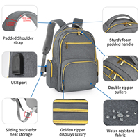 Sacs d'ordinateur portable à chevrons 2023 imperméables pour adolescents