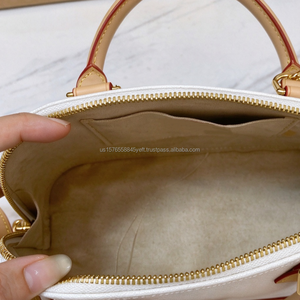Sac à main de luxe en PU blanc pour femme, modèle Alma Shell, élégant sac à poignée supérieure, fermeture éclair - Product Image 3
