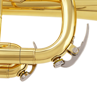 JINBAO Gold Plated Bb Tone Brass Trumpet Complete Accessories Set Wind for Beginner First Instrument Choice