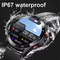 Montre connectée intelligente pour hommes, surveillance de la santé, pression artérielle, fitness, sport, boussole, étanche IP67, réveil, calendrier, OLED