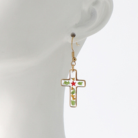 Boucles d'oreilles en acier inoxydable de qualité supérieure avec fleurs séchées en résine, style bohème, faites à la main, légères, hypoallergéniques, bijoux pour femmes, cadeau