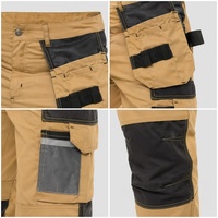 Pantalon de travail pour homme en tissu ripstop durable, avec genouillères renforcées et poches, pour chantier, uniforme de sécurité mécanique