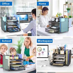 منظم مع ملفين وشبكة إكسسوارات اللوازم المكتبية - Product Image 6