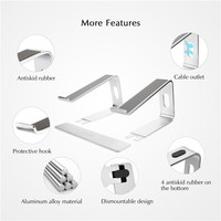 Soporte Universal Desmontable de Metal para Laptop, Base Ergonómica de Aluminio para Escritorio, Soporte para Notebook