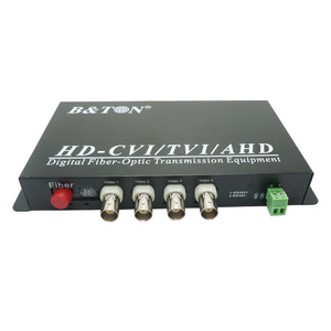Convertidor óptico HD CVI/HD TVI/AHD con transmisor y receptor de fibra óptica de 4 canales. Modo único/multimodo - Product Image 2