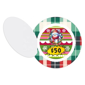 Billets de jeu à déchirer pour surprises de Noël, conception personnalisée en ligne gratuite, carte, logo, taille et matériau sur mesure pour les fêtes aux États-Unis, vente au détail - Product Image 4