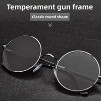 Nouvelles Lunettes de Soleil UV400 à Monture Complète, Grandes Montures, pour Conducteurs, Vente en Gros, Pêche, Hommes, Monture Ronde, Lunettes de Conduite