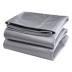 Lona De Camion Lona De PVC Para Camiones De 600 G/m², Por Metros, Lona Industrial Con Tejido, Mate (Gris Claro, 2,5 M X 1 M Cobertura UV Para Exteriores