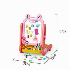 Tablero de dibujo de doble cara multifuncional Caballete de plástico Tablero de pintura de aprendizaje Juguetes - Product Image 2