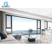 Fenêtres à battants en aluminium à double vitrage personnalisées avec design à persiennes, isolation thermique et caractéristiques imperméables