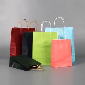 Bolsa de Papel Kraft Marrón para Comida Rápida, con Asas, para Llevar, con Logotipo Personalizado, para Hamburguesas y Sándwiches - Product Image 4