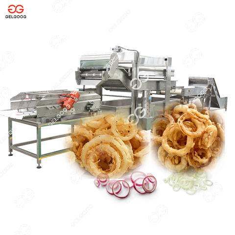 Snacks Food Onion Ring Cutter Slicer Frying Machine Onion Rings Making Machine