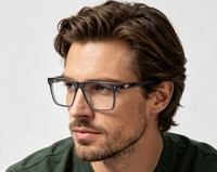 Personnalisation 2026 Nouveau Design Lunettes Optiques Haut de Gamme en Acétate Style Classique Montures de Lunettes Rectangulaires pour Usage Quotidien OEM/ODM