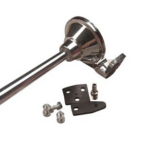 Klaxon de voiture 640 mm chromé 12V 24V, klaxon électrique universel pour camion et véhicule - Product Image 2