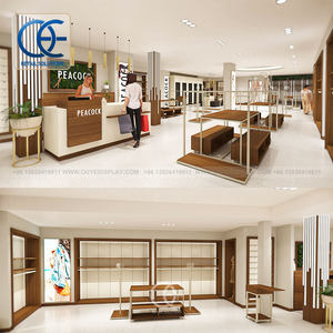 럭셔리 스토어 독립형 의류 랙 의류 매장 선반 패션 매장 의류 가구 - Product Image 5