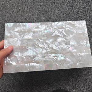 Fornitura Diretta dalla Fabbrica di Fogli di Madreperla Naturale Bianca 14*24cm e 30*30cm per Arte, Artigianato e Intarsi su Mobili - Product Image 5