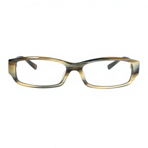 Gafas Redondas Hechas a Mano con Cuerno de Búfalo, Ajustables, Estilo Artesanal Natural, Modernas, Ecológicas, Coleccionables - Product Image 1
