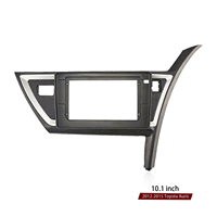 Marco de Radio para Coche de 10.1 Pulgadas para Toyota Auris 2012-2015, Kit de Panel Estéreo Negro, Modificación de Plástico ABS+PC