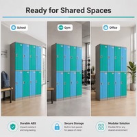 Casiers modernes industriels en plastique ABS étanches avec structure à verrouillage pour la maison, le bar, l'appartement, la salle de sport, l'école, l'hôpital et l'usage commercial