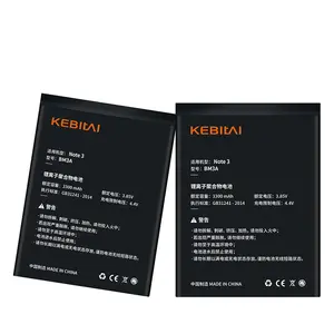 KEBITAI 100% batteries batterie de téléphone portable au lithium pour xiaomi note 3 batterie de téléphone intelligent pour xiaomi