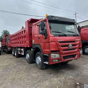 รถบรรทุกดิน SINOTRUK HOWO 8x4 371 แรงม้า มือสอง สำหรับงานเหมืองและก่อสร้าง ขนส่งทรายและดิน - Product Image 1