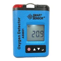 Monitor gas O2 portabel isi ulang 0-30%VOL alarm suara cahaya getaran tiga tingkat industri detektor oksigen